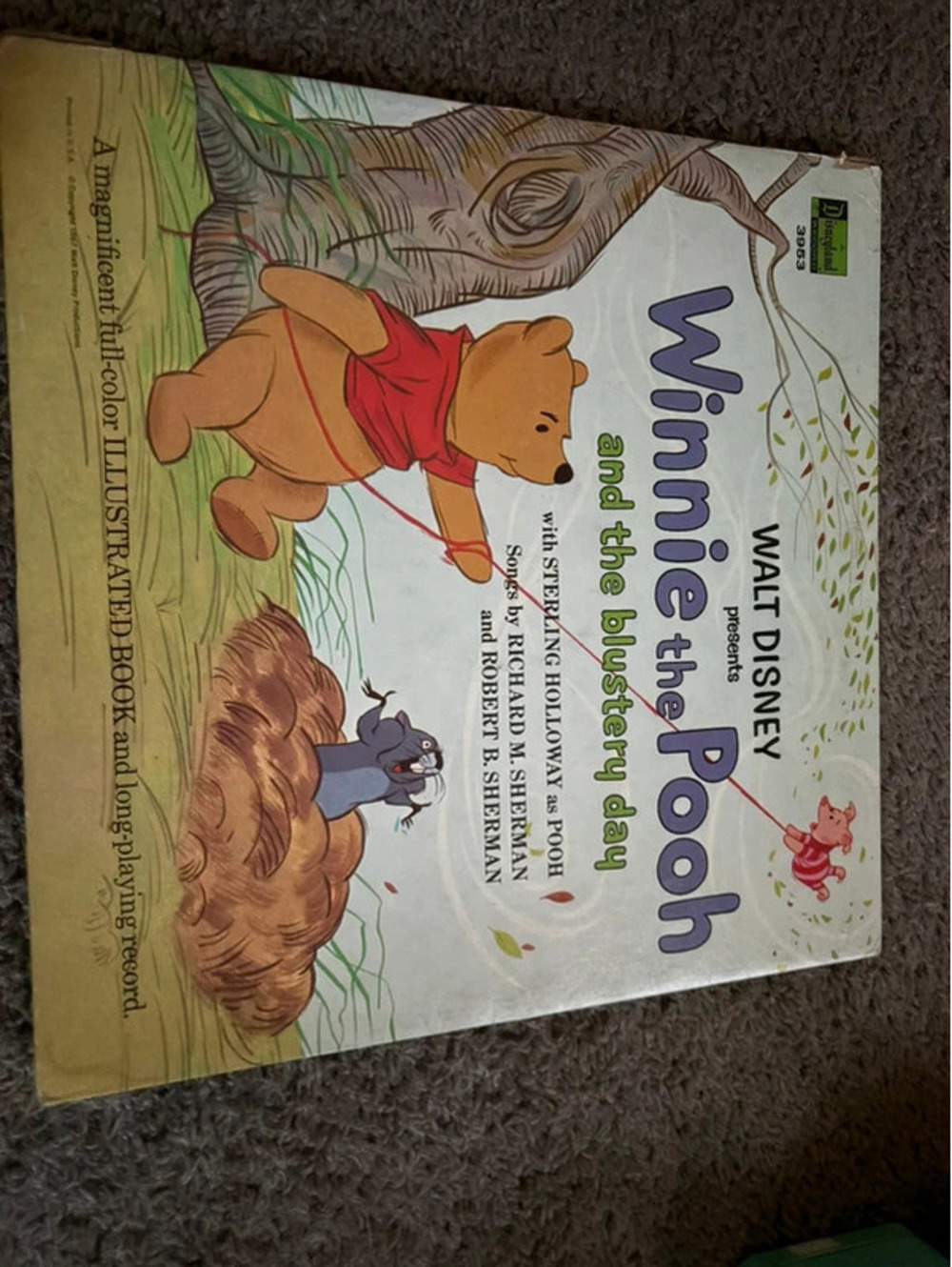 1967 walt disneys “winnie the pooh and the blustery day” vinyl